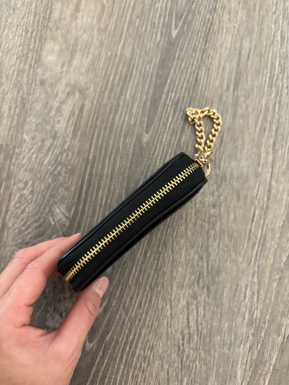 Coach Black Zip Card Case Wallet In Signature Canvas - Picture 6 of 9